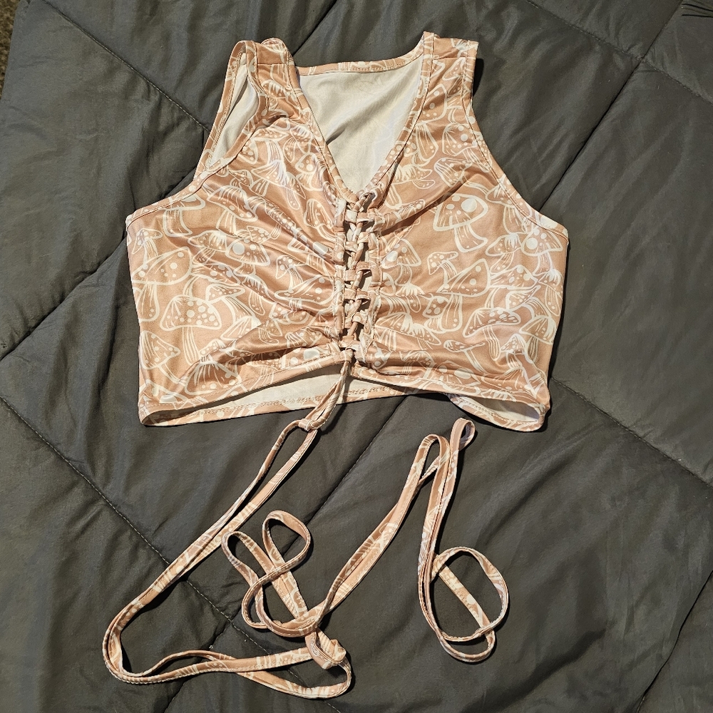 Mushroom crop top
